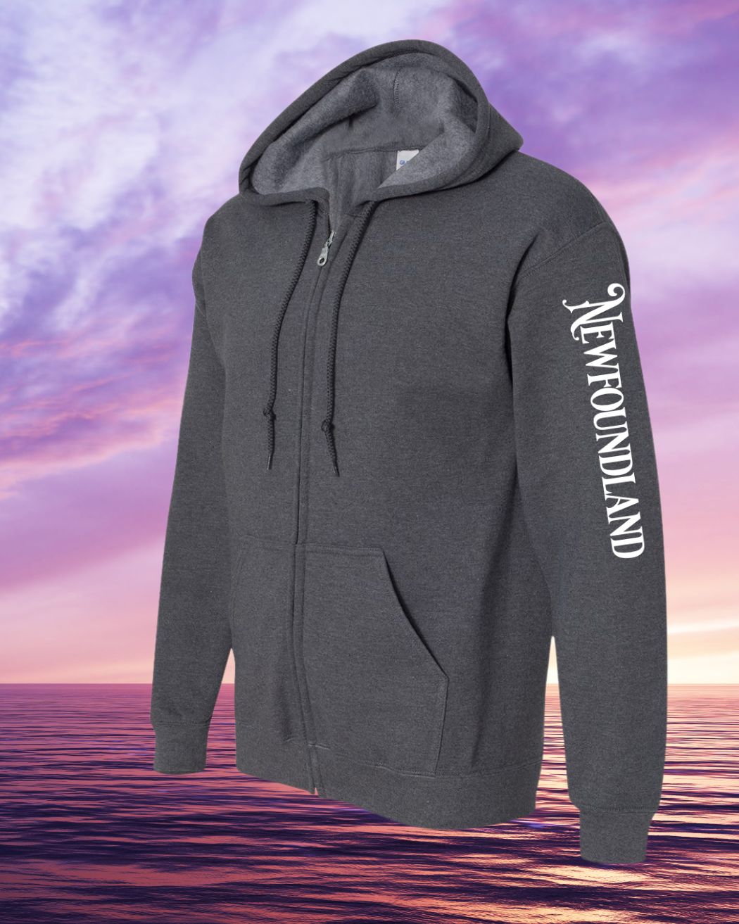 Newfoundland sleeve Zip Hoodie