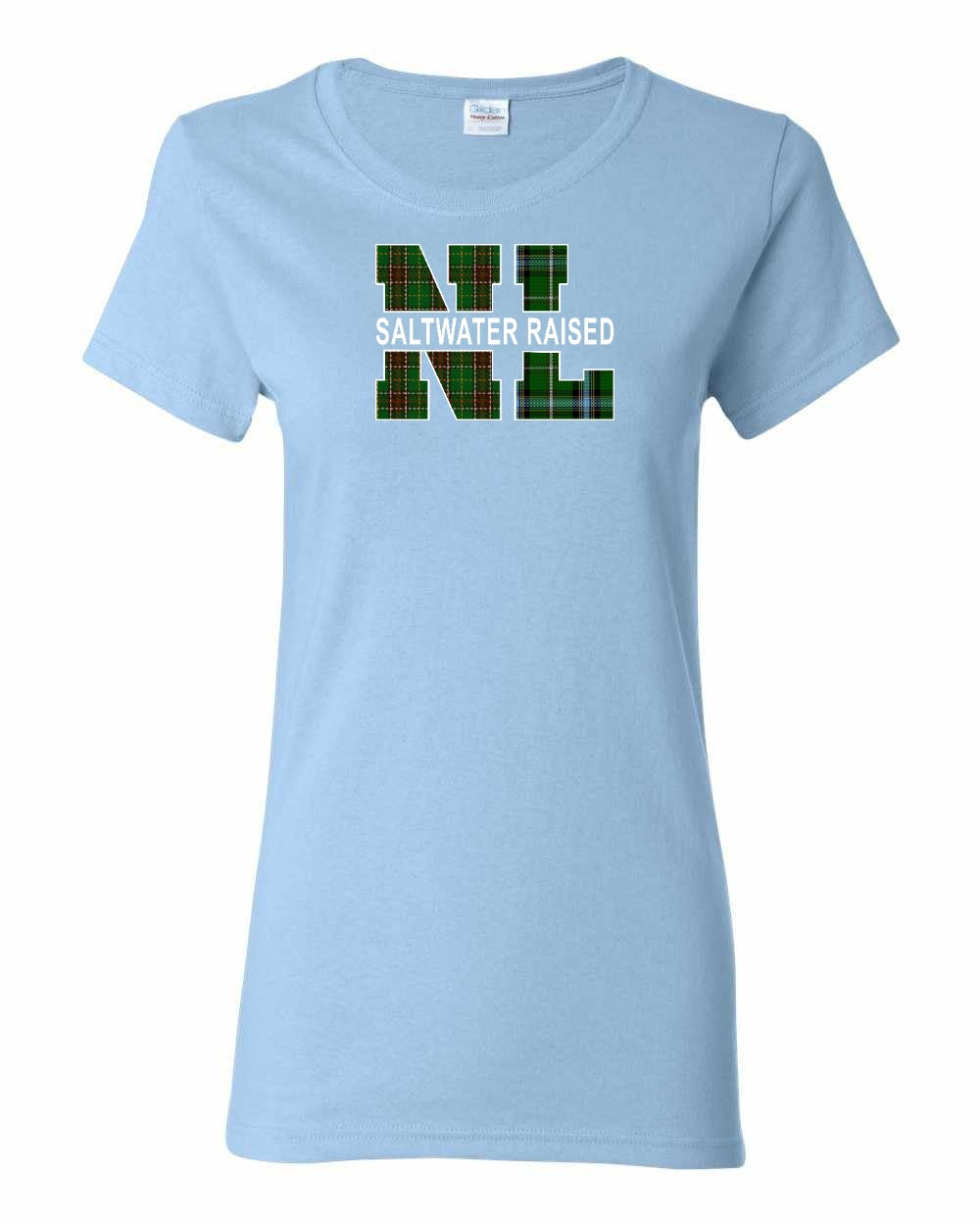 Newfoundland and Labrador Saltwater Raised Full Front Women's Tee