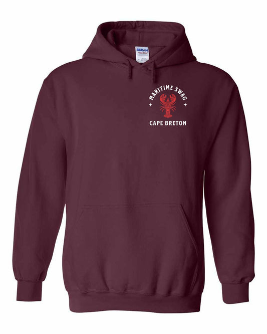 Maritime Swag CB Mandala Red Lobster Left Chest Pullover Hoodie