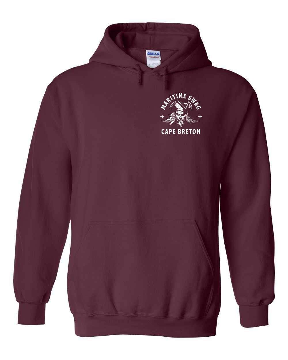 Maritime Swag Cape Breton Pirate Left Chest Pullover Hoodie