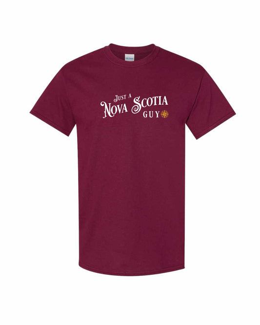 Just a Nova Scotia Guy yellow Full mens-tee