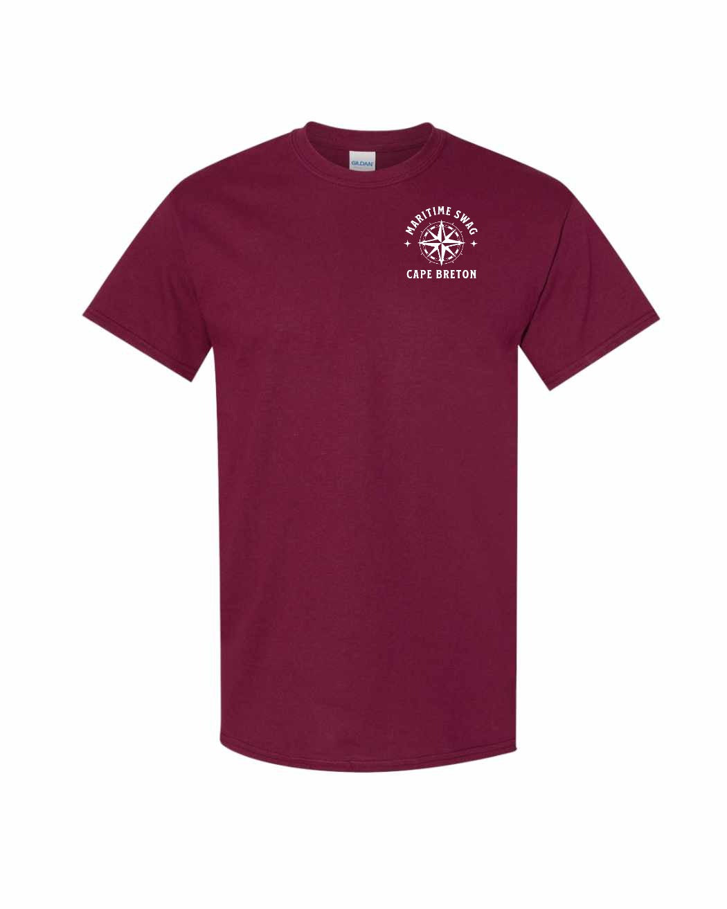 Maritime Swag Cape Breton Compass Left Chest Men's Tee