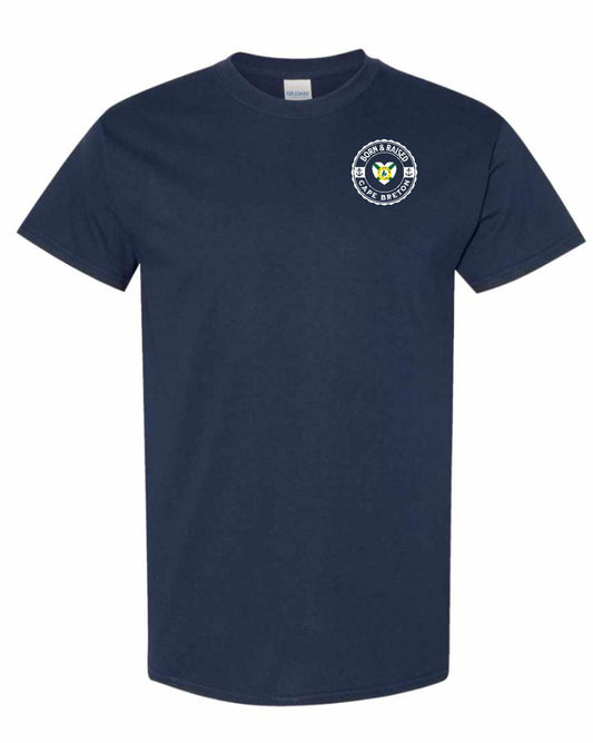 Born and Raised CB Heart Left Chest Men's Tee