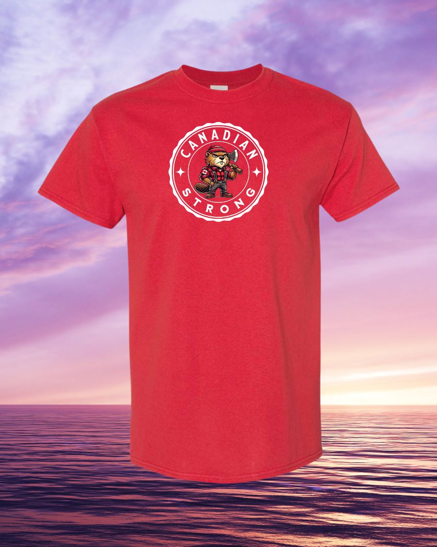Canadian Strong Beaver Men's Tee - Gildan Canada (sewn Internationally)