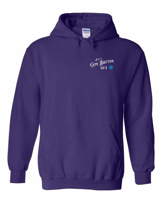 Just a Cape Breton Guy blue Left Chest and Back Pullover Hoodie