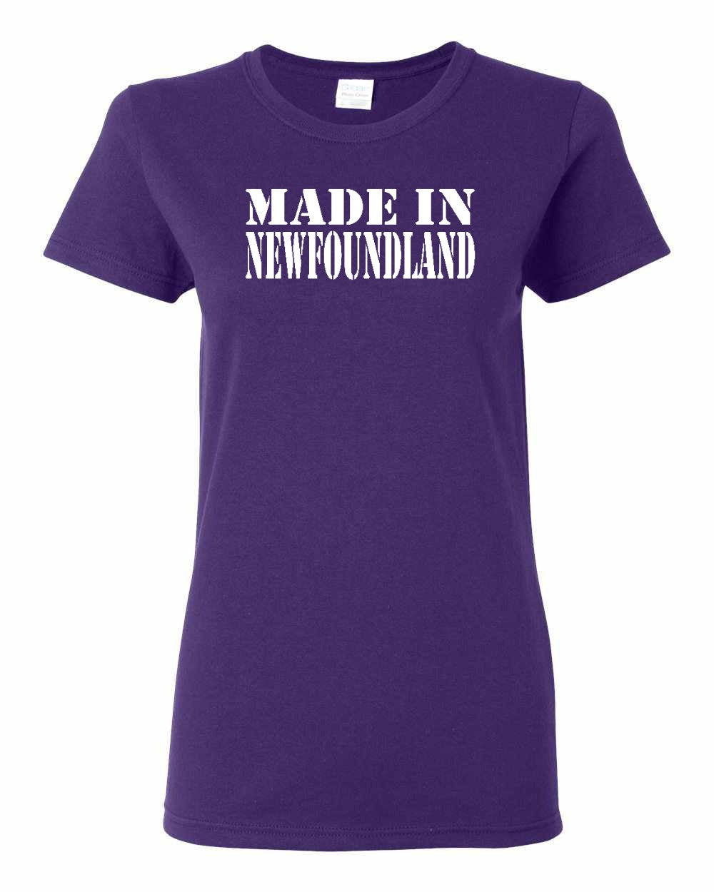 Made In Newfoundland ( White Lettering) Full Women's Tee