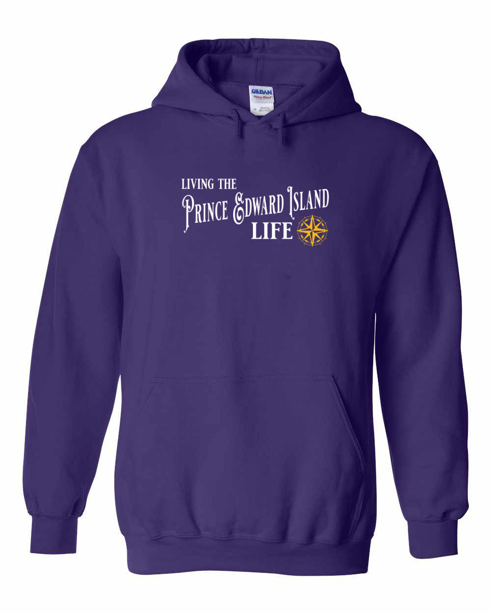 Living the PEI Life yellow Full Pullover Hoodie