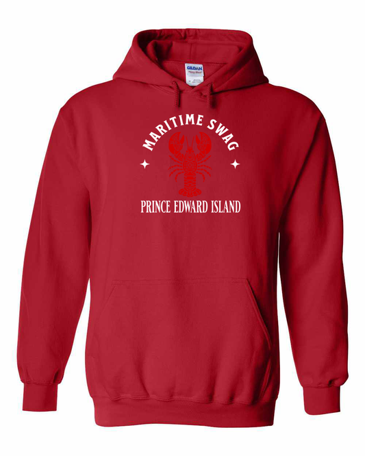 Maritime Swag Mandala Red Lobster PEI Pullover Hoodie