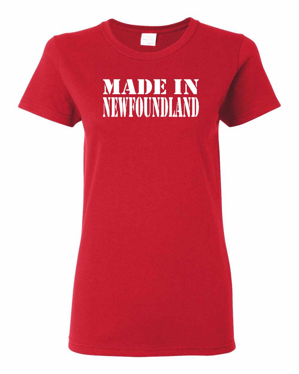 Made In Newfoundland ( White Lettering) Full Women's Tee