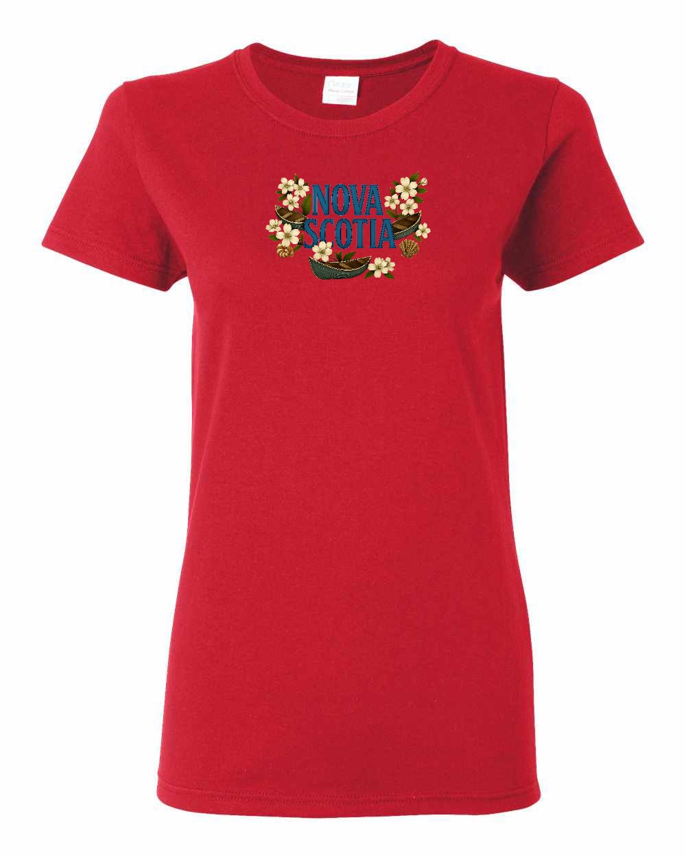 Nova Scotia Flowers Full womens-tee