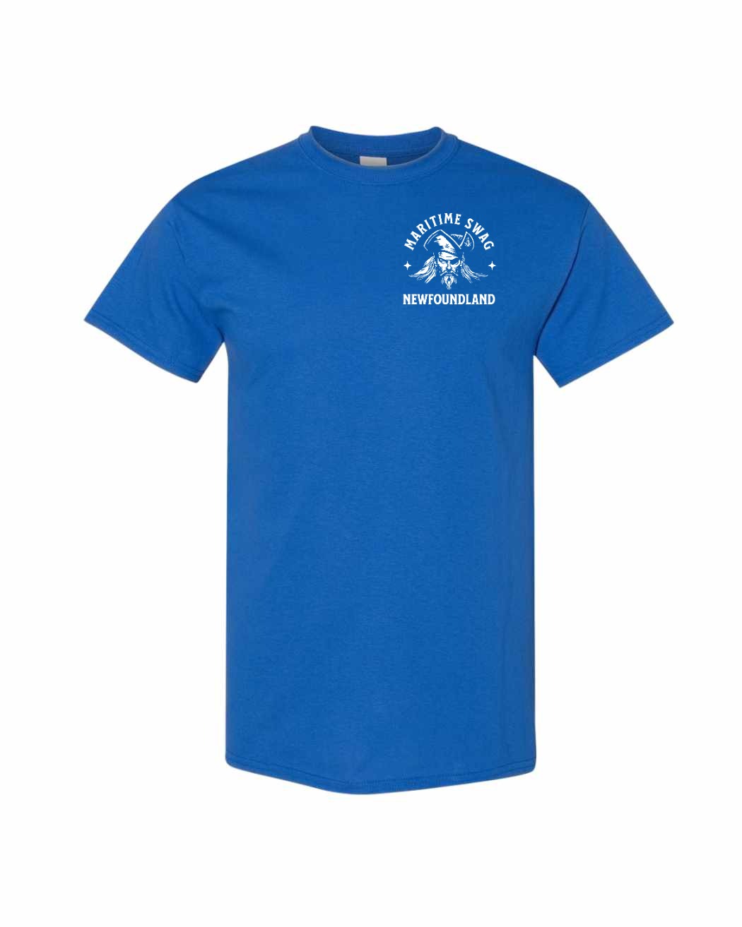 Maritime Swag Newfoundland Pirate Left Chest and Back Men's Tee