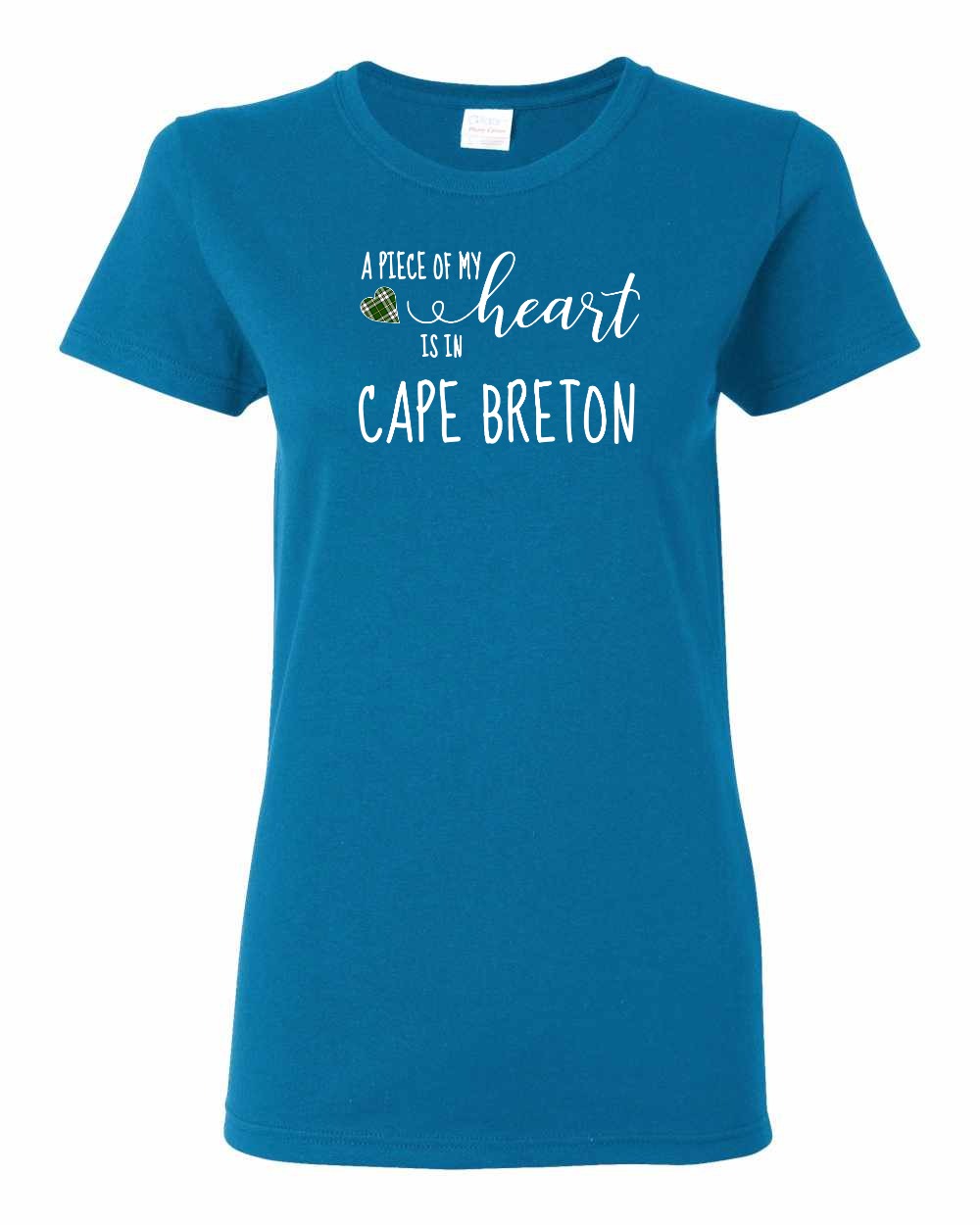 A piece of My heart in Cape Breton (Tartan Heart) Full Women's Tee