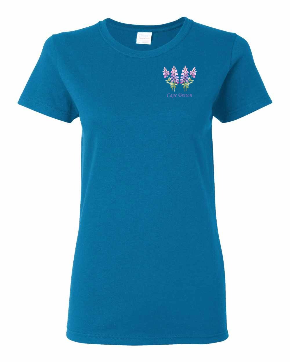 Cape Breton Lupin Left Chest Women's Tee