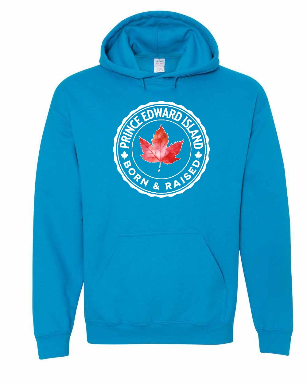 Born and Raised Prince Edward Island Full Pullover - Gildan Canada (sewn Internationally)