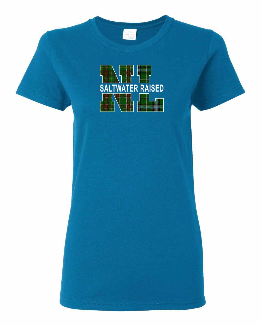 Newfoundland and Labrador Saltwater Raised Full Front Women's Tee