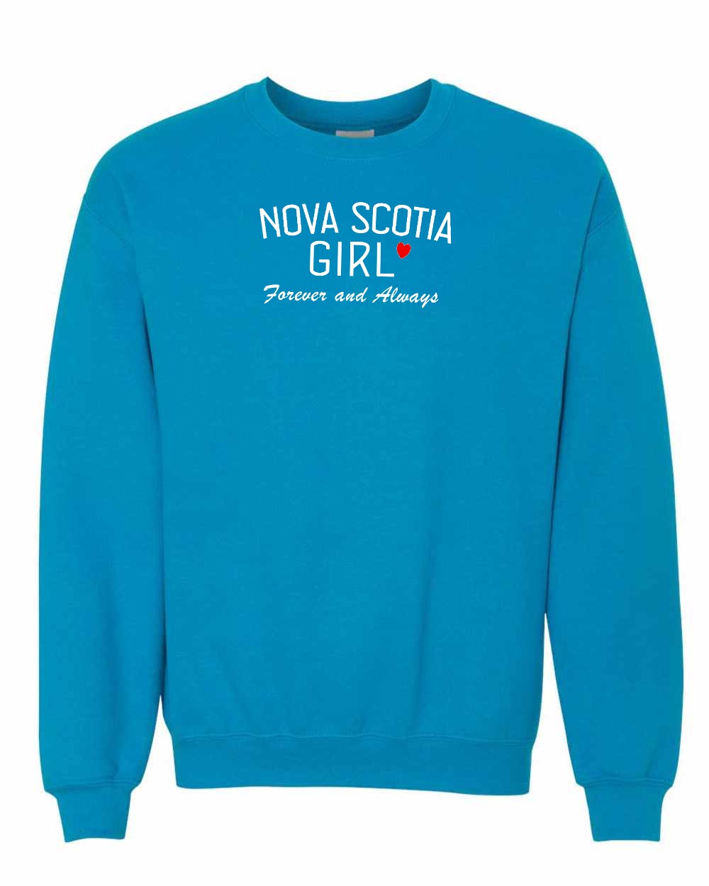 NS Girl Forever and Always Full Front Crewneck Sweatshirt