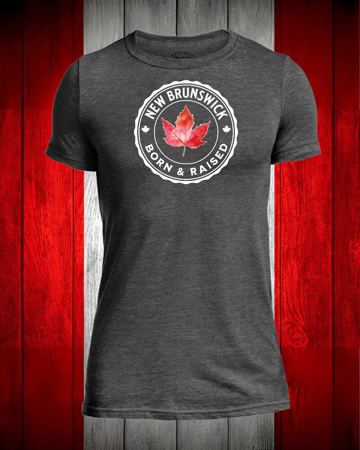 New Brunswick Born and Raised Full Front Men's Stanfield's Tee