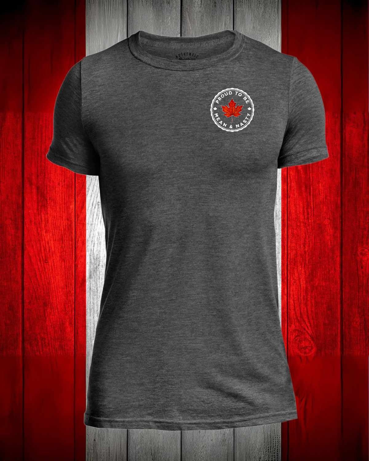 Proud to be Mean and Nasty Leaf left Chest Men's Stanfield's Tee