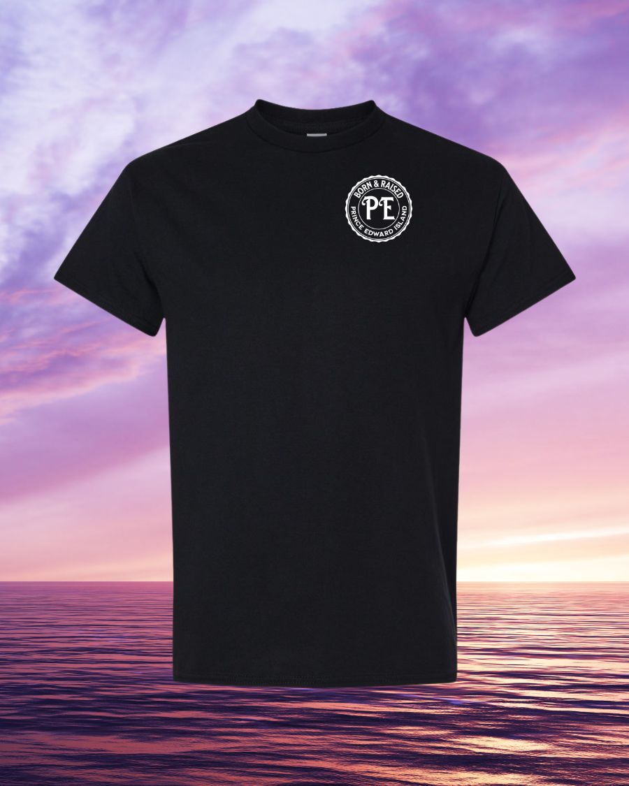 Born & Raised in PEI Left Chest Men's Tee