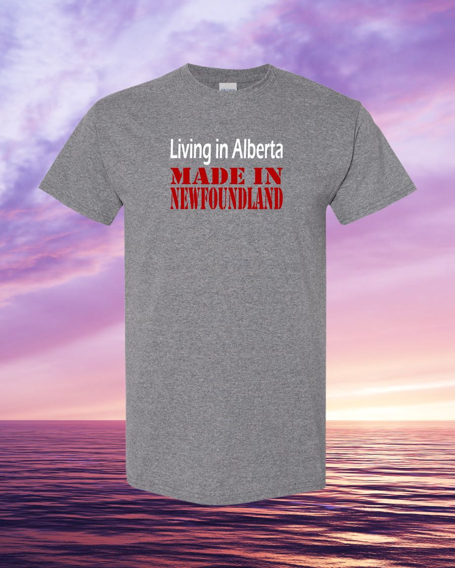 Living in Alberta Made in Newfoundland Men's Tee