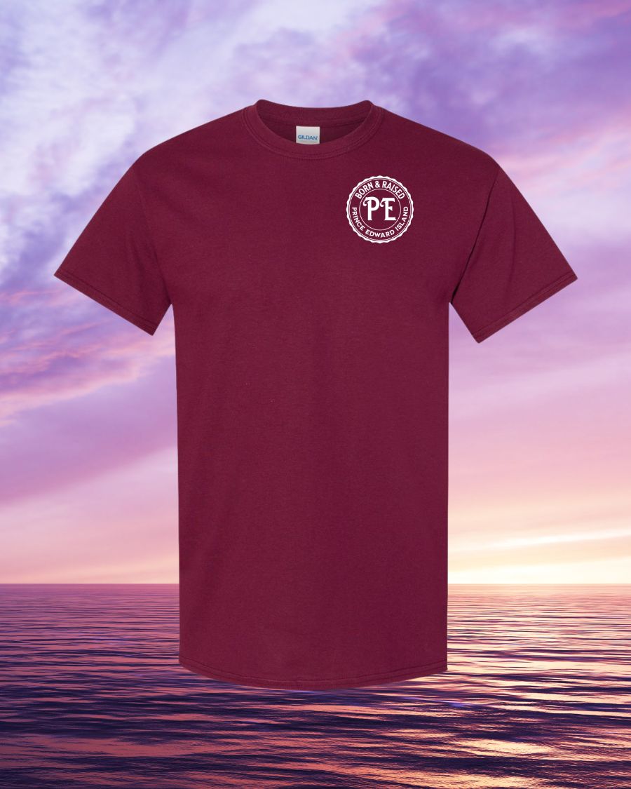 Born & Raised in PEI Left Chest Men's Tee