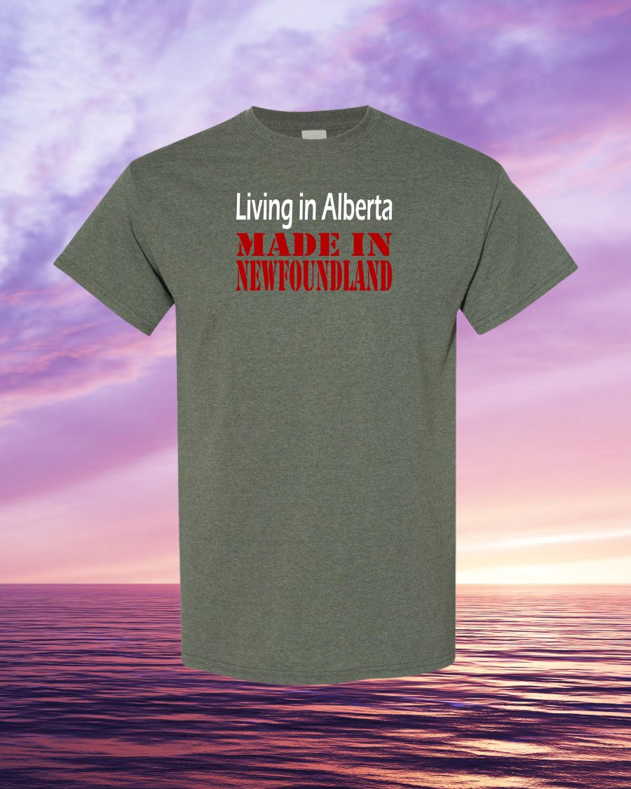 Living in Alberta Made in Newfoundland Men's Tee