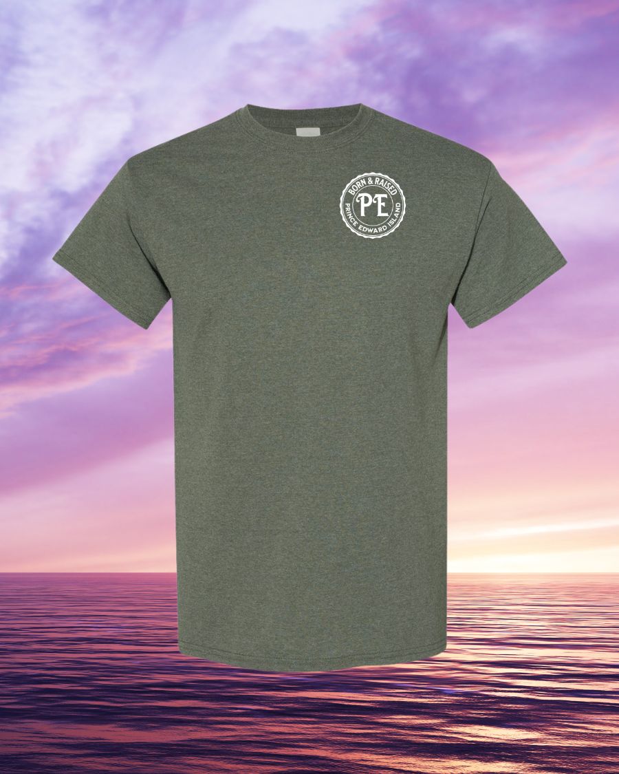 Born & Raised in PEI Left Chest Men's Tee