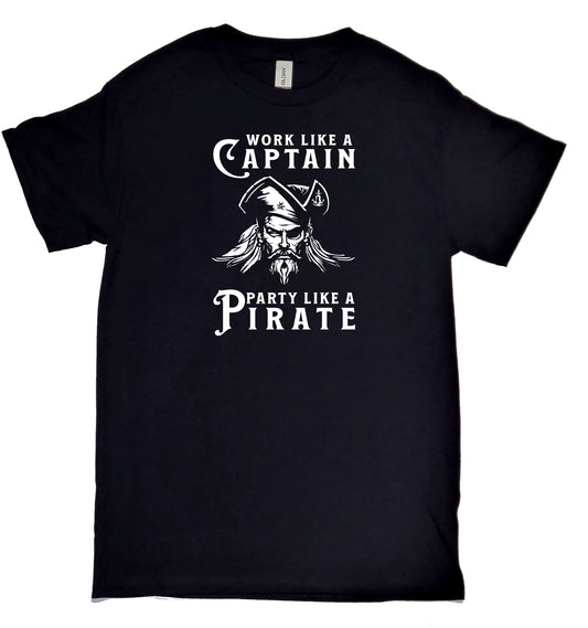 Maritime Swag  Pirate Work Like Party Like Tee
