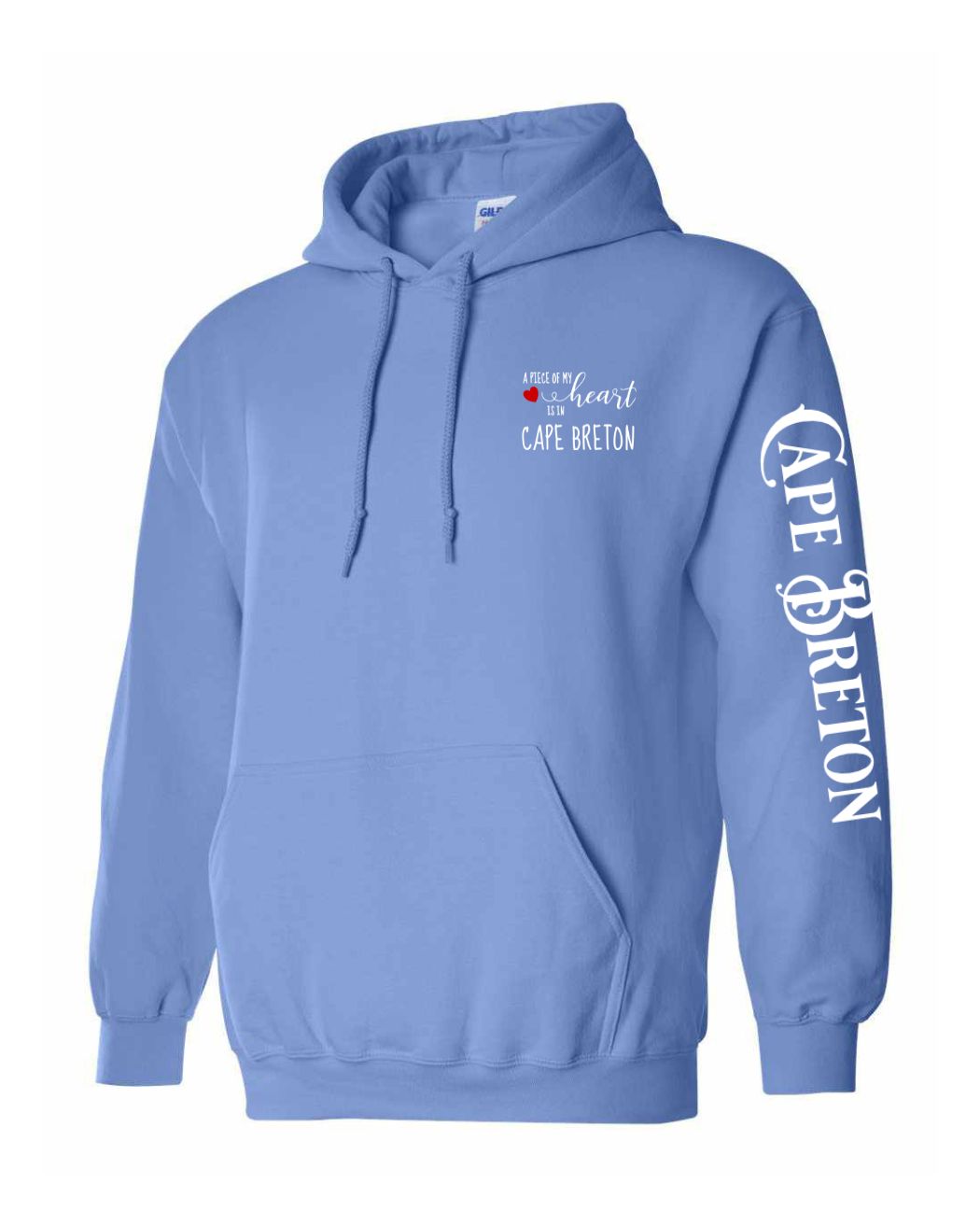 A piece of my Heart CB Red Heart Left chest and Sleeve Pullover Hoodie - Unisex