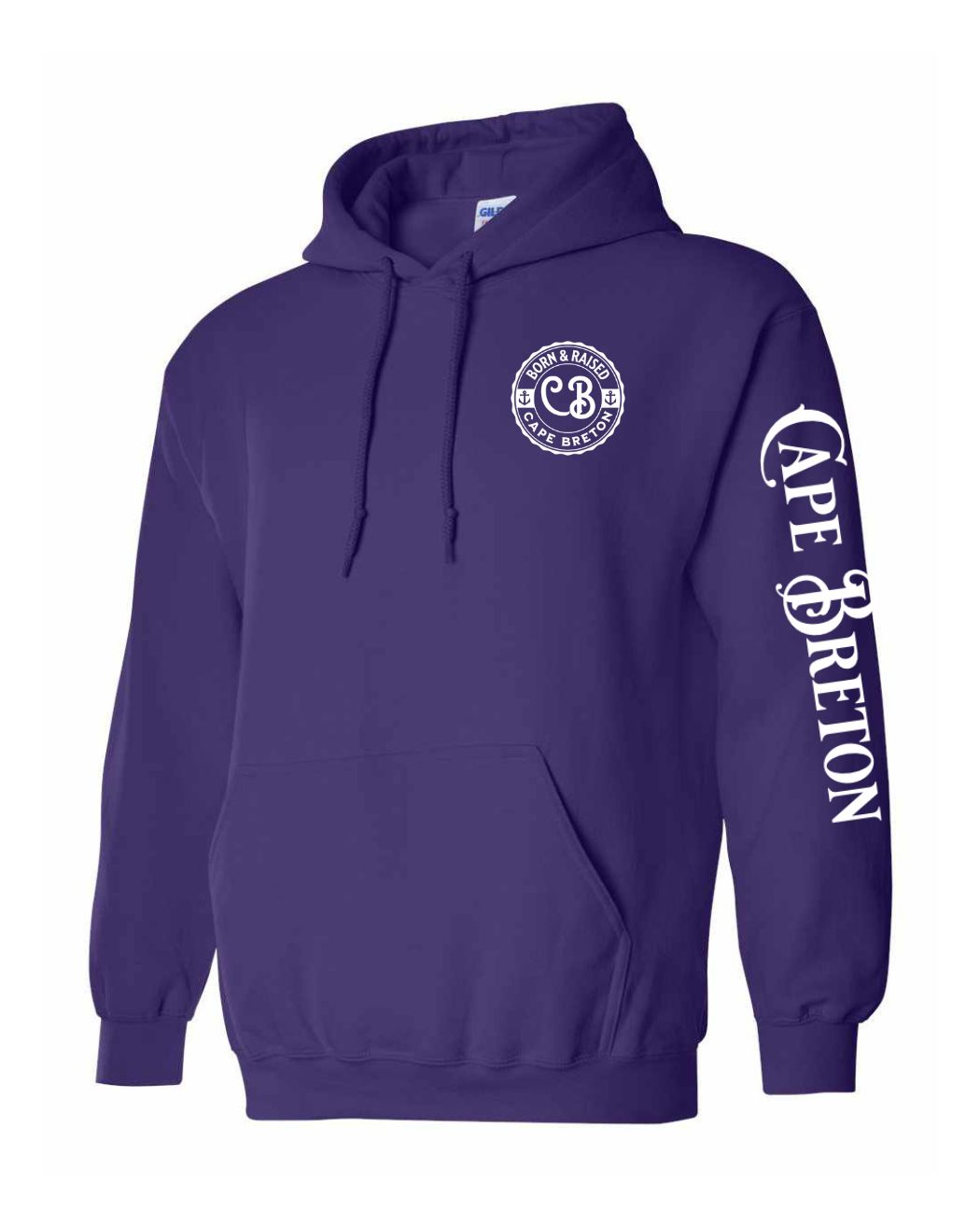 Born and Raised CB Left chest and Sleeve Pullover Hoodie - Unisex