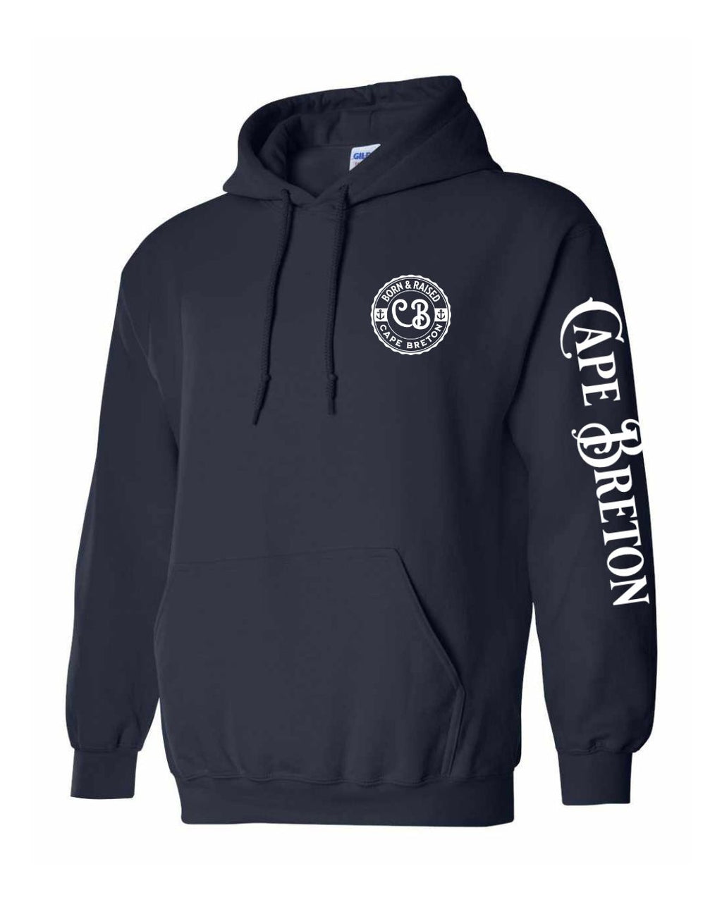 Born and Raised CB Left chest and Sleeve Pullover Hoodie - Unisex
