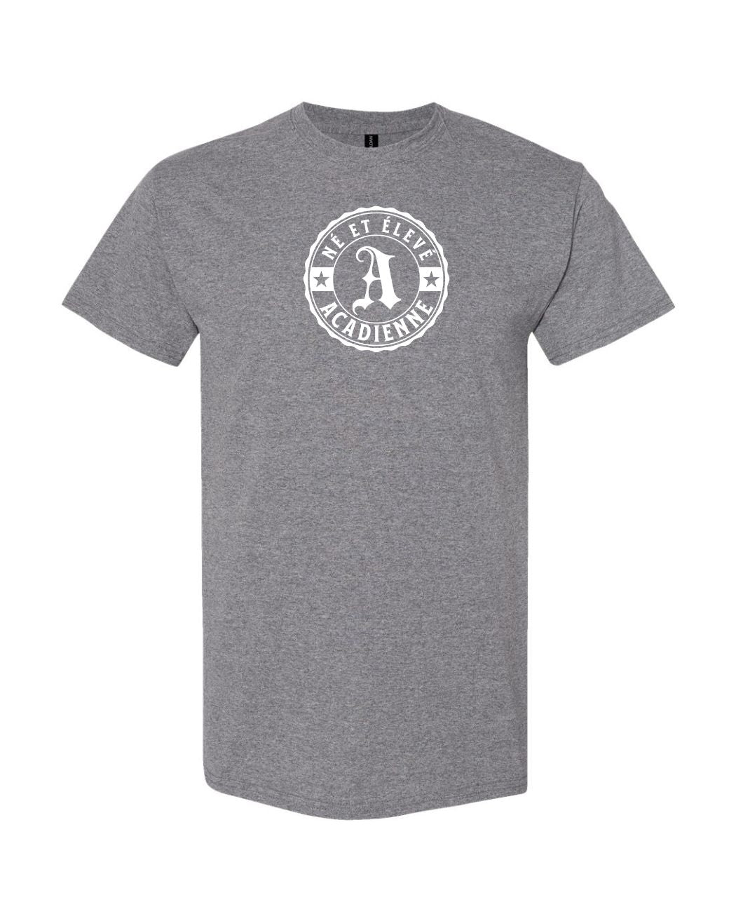 Ne Et Eleve Acadienne Full Front French Version Women's Tee