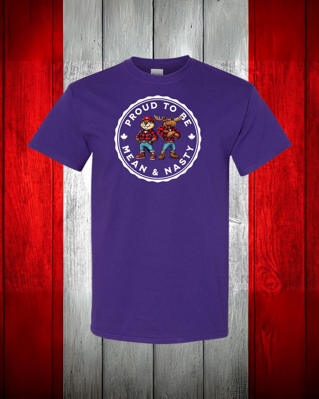 Proud to be Mean & Nasty Moose & Beaver Women's Tee