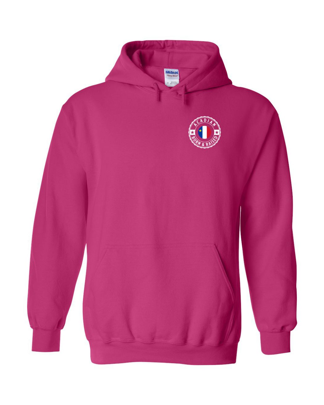 Acadian Born And Raised Left Chest Only Hoodie