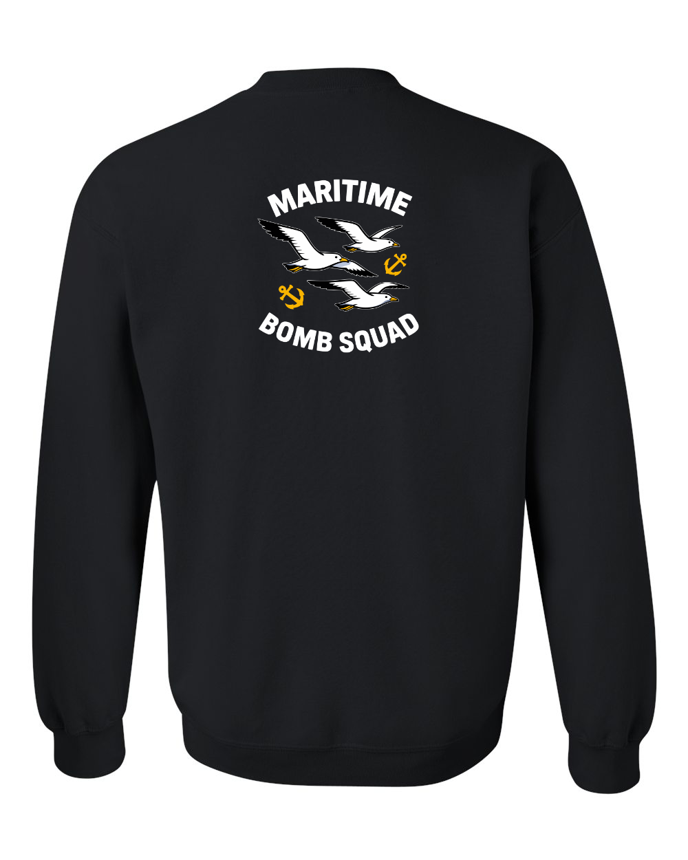 Maritime Bomb Squad Left Chest and Back Crewneck Sweatshirt - Unisex
