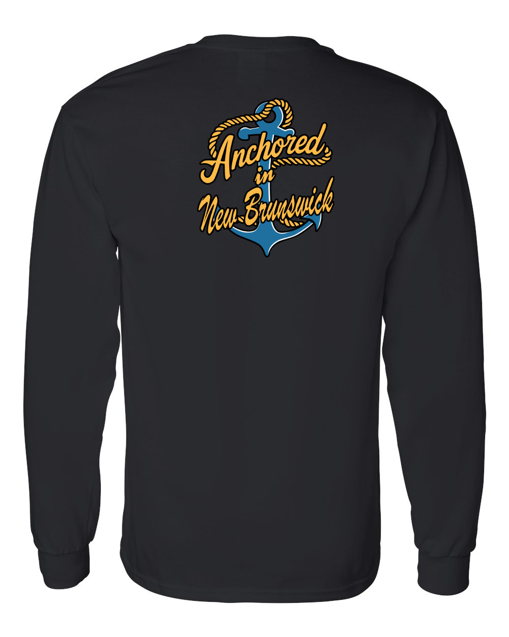 Anchored in NB Left Chest and Back Long Sleeve Tee - Unisex