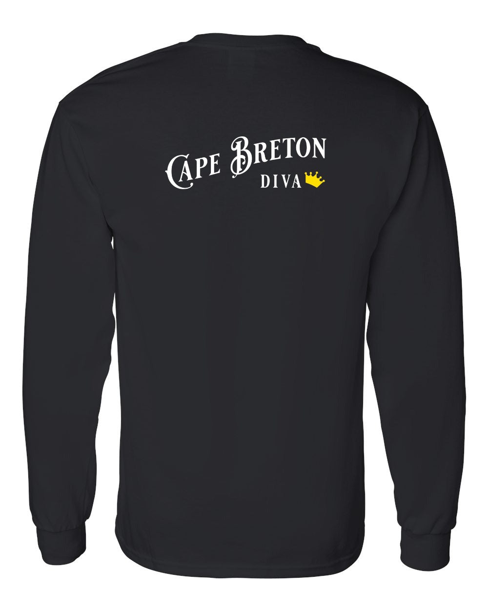 Cape Breton Diva Left Chest and Back Long Sleeve Tee