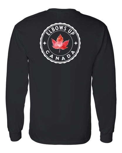 Elbows up Leaf Left Chest and Back Long Sleeve