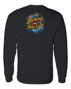Anchored In NS (Old Design) Left Chest and Back Long Sleeve Tee - Unisex