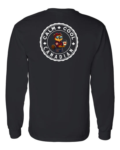 Calm Cool Rosie Sunglasses Left Chest and Back Long Sleeve