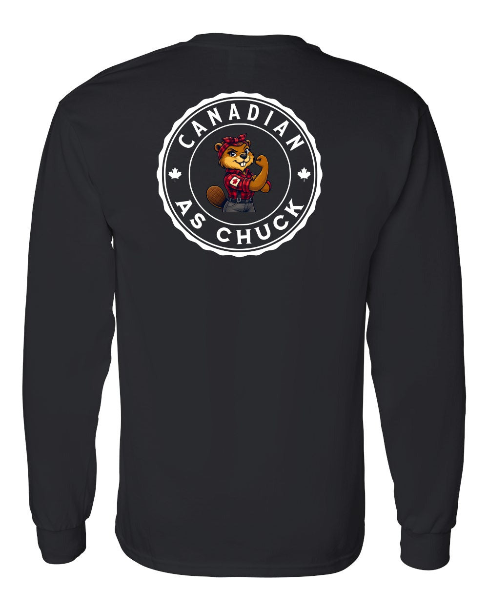 CDN as Chuck Rosie Flex Left Chest and Back Long Sleeve - Gildan Canada (sewn Internationally) - Unisex