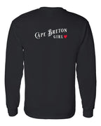 CB Girl Left Chest and Back Long Sleeve Tee - Unisex