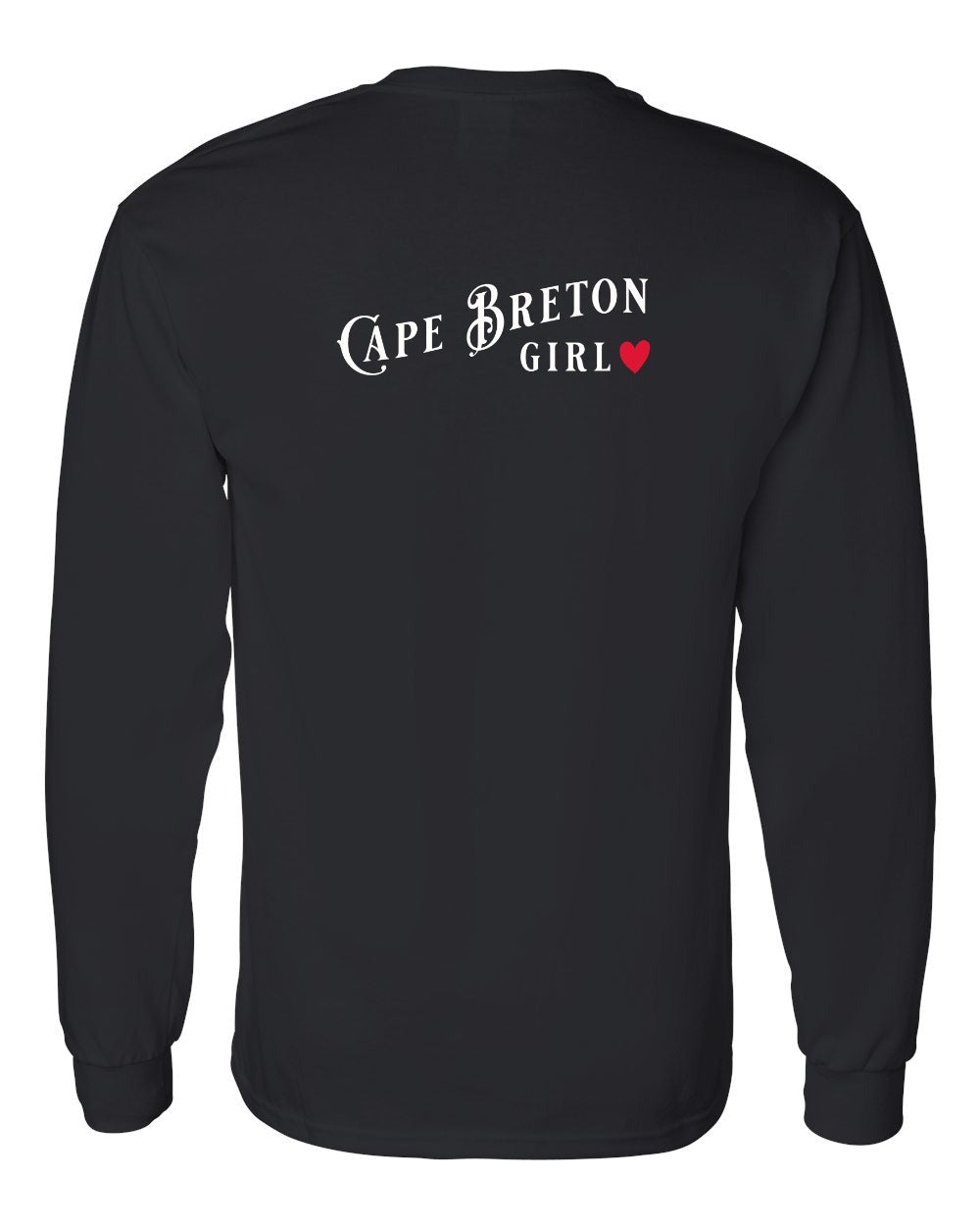 Cape Breton Girl Left Chest and Back Long Sleeve Tee