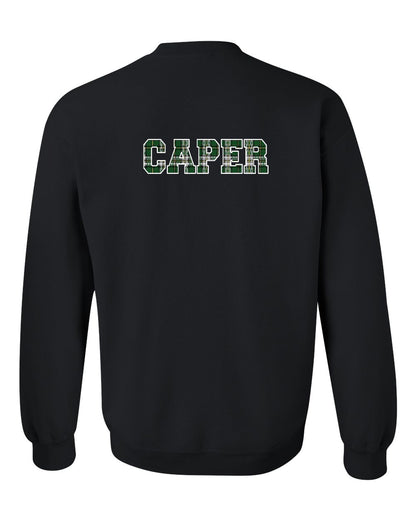 Caper Left Chest and Back Crewneck Sweatshirt