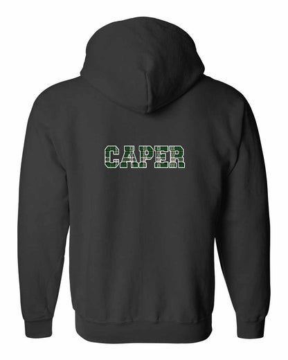 Caper Left Chest and Back Zip Hoodie