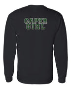 Caper Girl Left Chest and Back Long Sleeve Tee - Unisex