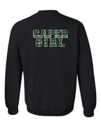 Caper Girl Left Chest and Back Crewneck Sweatshirt - Unisex