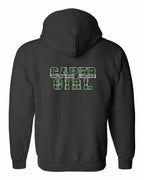 Caper Girl Left Chest and Back Zip Hoodie - Unisex