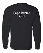 CB Girl Heart Dot Left Chest & Back Long Sleeve Tee - Unisex