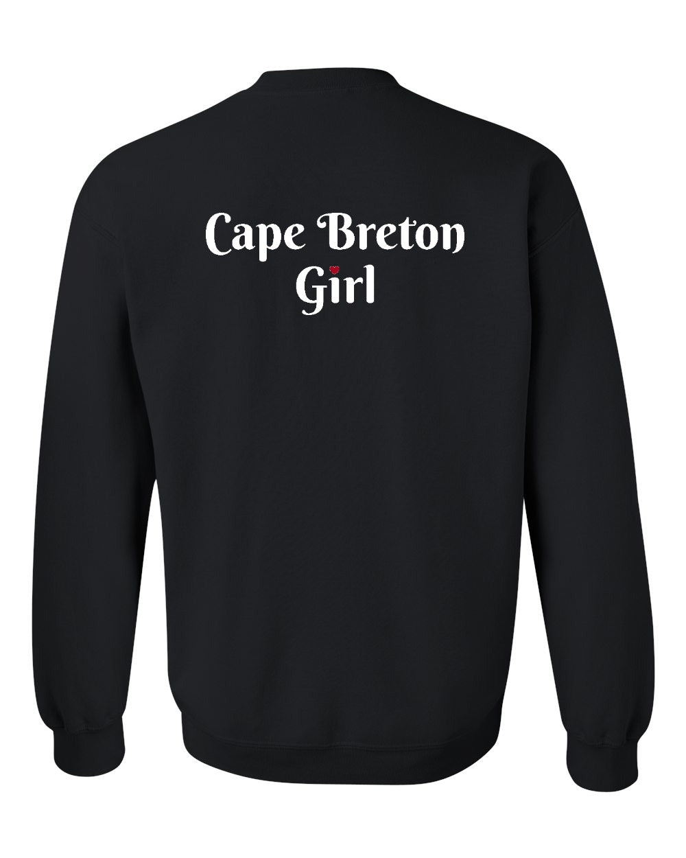 CB Girl Heart Dot Left Chest & Back Crewneck Sweatshirt - Unisex
